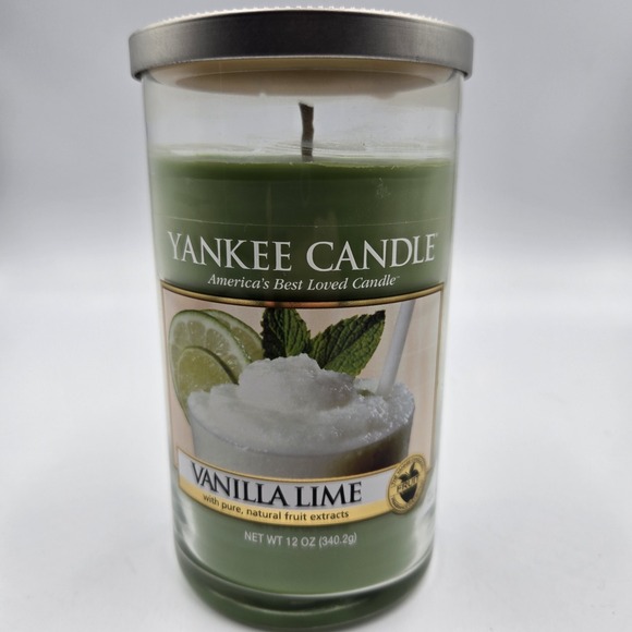 Rare Yankee Candle VANILLA LIME 12 oz Original Single Wick Jar Candle NEW Unused - Picture 2 of 5